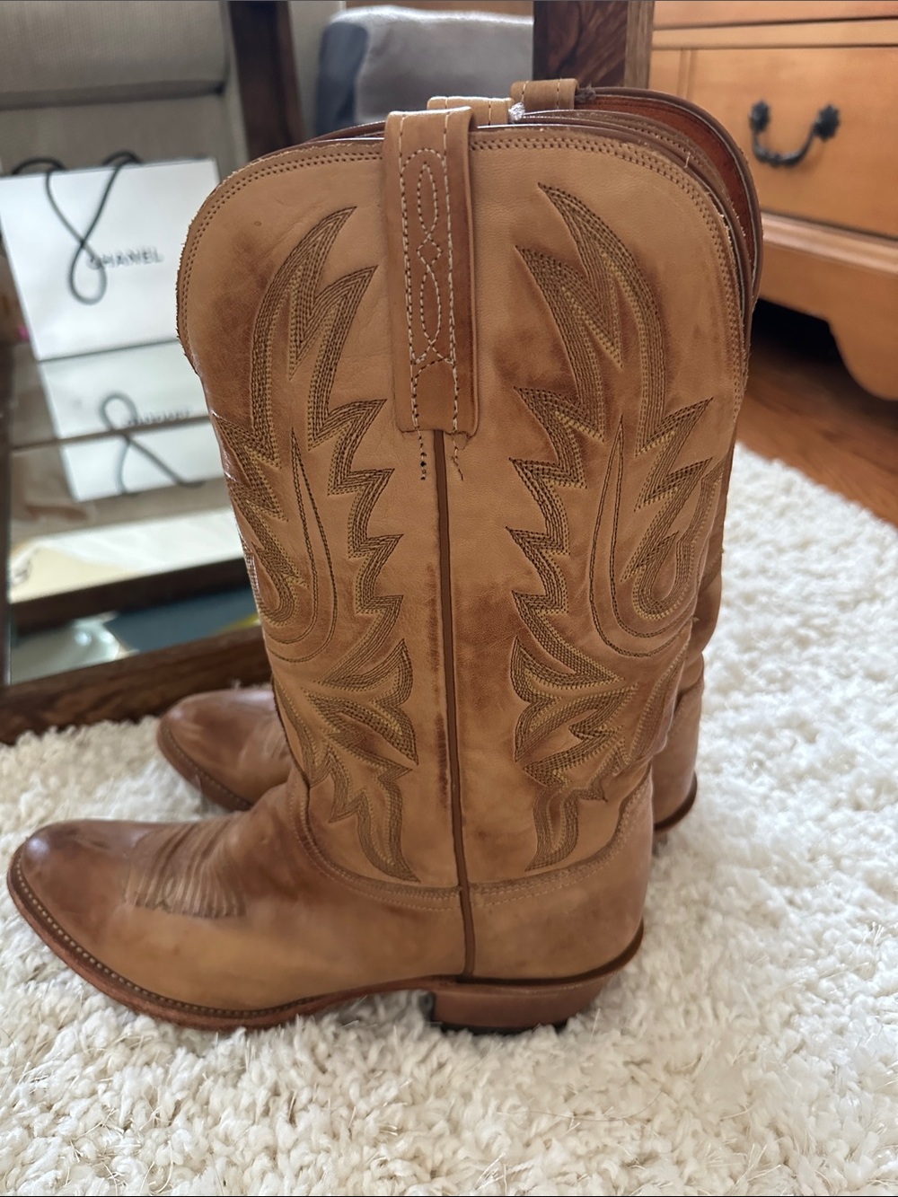 1883 Classic Leather Western Cowboy Boots